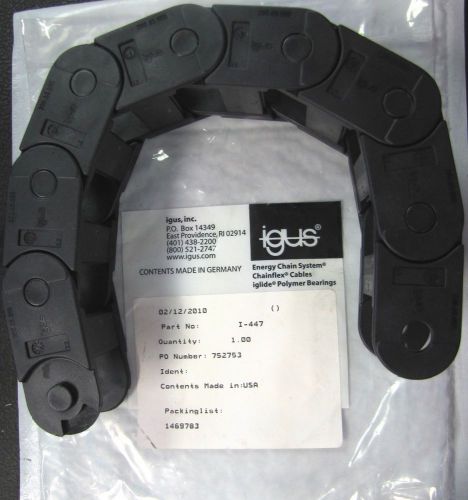 Igus i-447 i447 200.03.055 20003055 16&#034; cable wire flex trac carrier harness new for sale