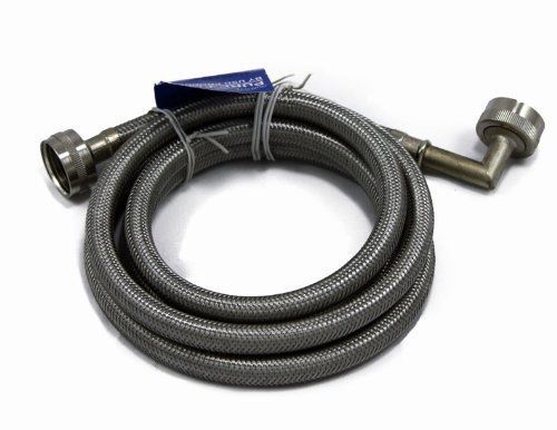 Pure flow washing machine washer hose 6 feet 90 degree connect stainless steel for sale