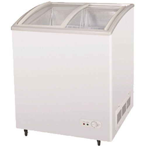 Turbo tsd-27cf horizontal spot freezer, ice cream merchandiser, curved glass lid for sale