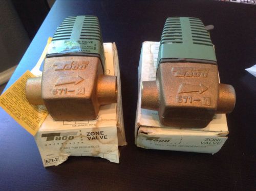 Taco 571-2 Hydronic Zone Valve 3/4 Sweat - 2 Valve LOT