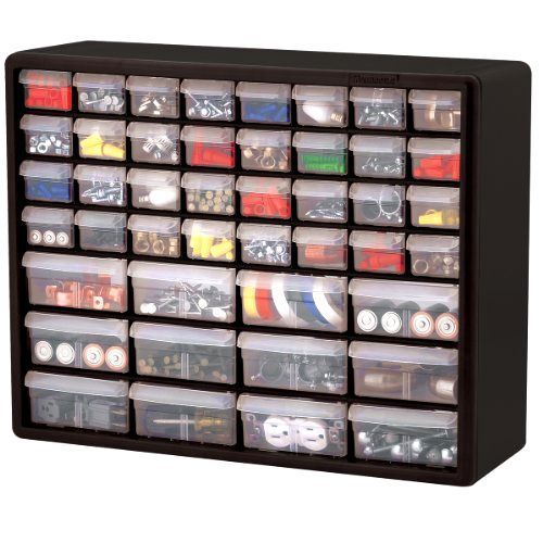 Drawer Organizer Cabinet Stacks Wall Mounted Black Storage Home Garage Hardware