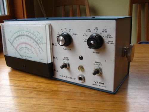 HEATHKIT VTVM Vacuum Tube Volt Meter Tester Model # IM - 5228 Voltage Detector