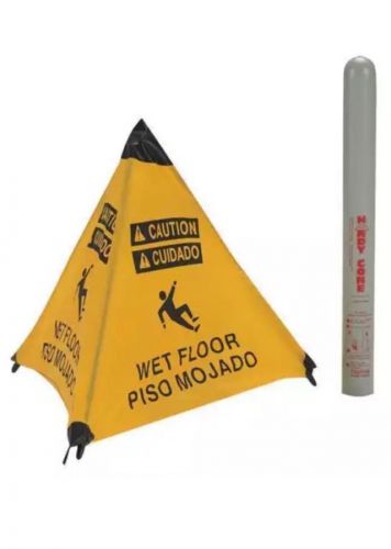 HANDY CONE  18&#034; Wet Floor Sign English Spanish Safety