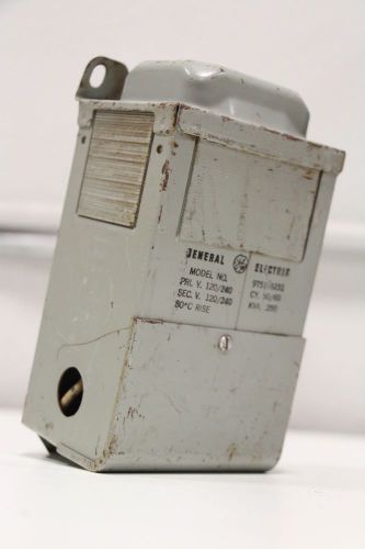 General Electric GE 9T51Y6231 Transformer 120/240 50/60 Cy. .250 KVA