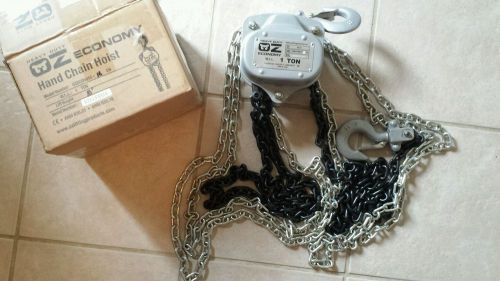 Oz economy heavy duty 1 ton hand chain hoist with 10 ft chain