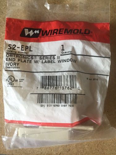 new Wiremold s2-epl end plate ortronics series II W/label Window