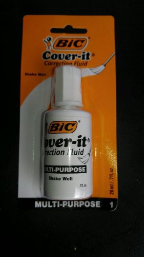 BIC 20ml / 0.7 fl. oz. Wite-Out Cover It Correction Fluid white out