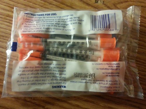 10 Trueplus 5/16 inch 30 Gauge 0.5cc/mL syringes (Buy 2 and get 1 Free!)