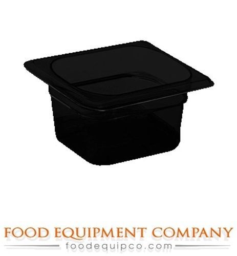 Cambro 66HP110 H-Pan™ 1/6-size 6&#034;D black  - Case of 6