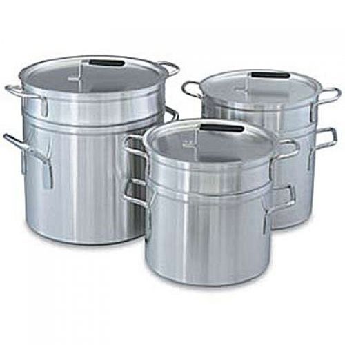 Vollrath 67711 Aluminum Double Boiler with 11 Qt Inset And 12 Qt Pot