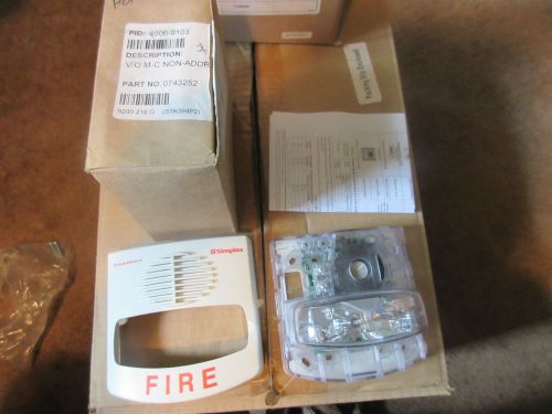 V/O M-C NON ADDRESS,  WHITE WALLPART NUMBER 0743252 SIREN LIGHT ALARM