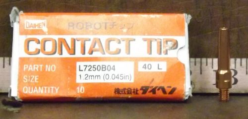 10 NEW DAIHEN L7250B04 40L ROBOT CONTACT TIPS ***MAKE OFFER***