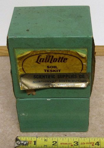 VINTAGE 1928 LaMOTTE SOIL TEST KIT SCIENTIFIC SUPPLIES CO. SEATTLE WASHINGTON