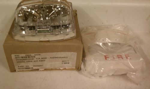 *NEW* Simplex Model 4903-9428 TrueAlert White Horn Strobe Fire Alarm  V165