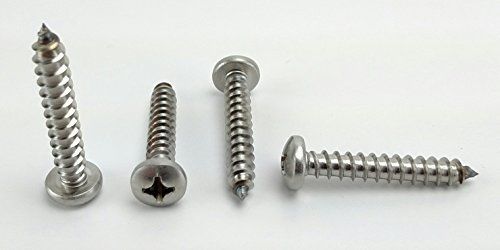 Chenango Supply #14 X 1-1/2 Stainless Phillips Pan Head Sheetmetal Screw (1/2&#034;