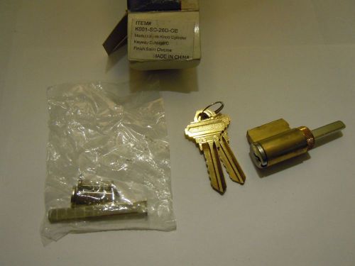 KEY IN KNOB LOCK CYLINDER SCHLAGE C SATIN CHROME