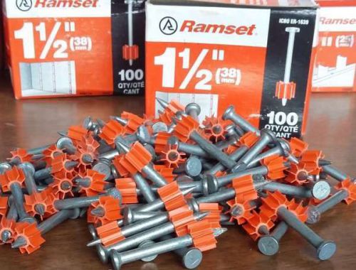 1 1/2&#034; ramset nails low velocity fasteners hilti remington simpson powers more for sale