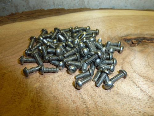 50 -  #6/32 X 3/8&#034; long , steel, round head,  Slotted,  Machine Screws