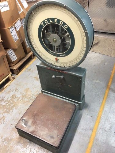 Vintage TOLEDO Platform Scale 125 LBS Model 2071