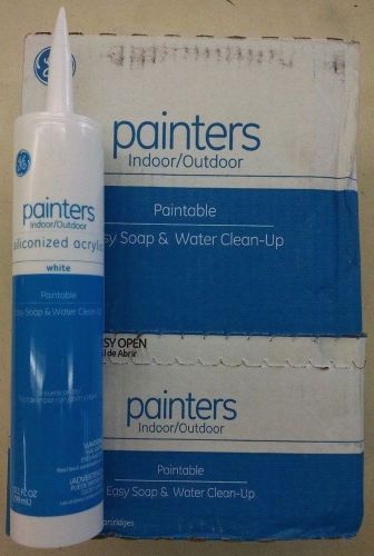 GE Painters siliconized acrylic, white (case of 12)