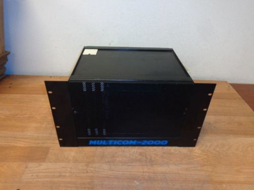 MULTICOM 2000 Card Chassis for Intercom System w/Mc Pca2 580-5326-01 WORKING