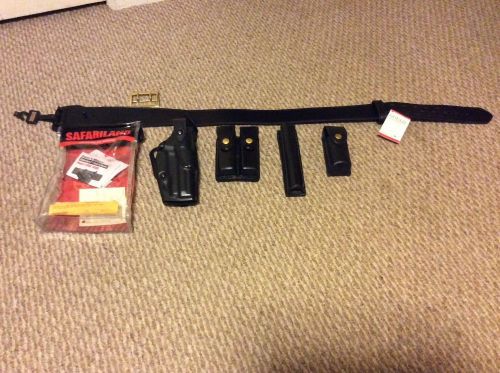 Police, Security duty belt lot, Sz 36, Sam Browne, Sig Saur P229 level 3 holster