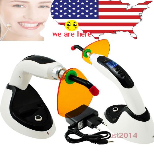 US 1800mw Whitening10w Wireless Cordless LED Dental Curing Light W 12mm tip ROD