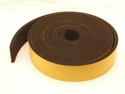 Neoprene rubber self adhesive strip  2&#034; wide x 1/2&#034; thick x 16 feet long for sale