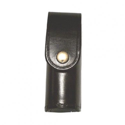 Stallion Leather  MK-3 Pepper Spray Holder Black HiGloss Brass Snap