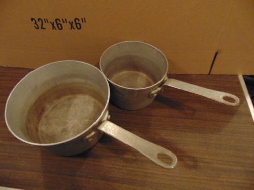 Two Toroware Sauce Pans 1-1/2qt 2-3/4qt