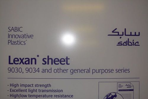 LEXAN SHEET CLEAR 1/4&#034; x 60&#034; x 24&#034;