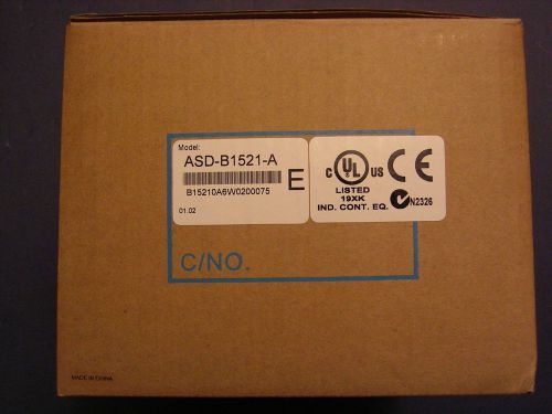 Delta ASDA-B ASD-B1521-A 1.5KW In: 200-230V 3PH Out: 110V AC Servo Drive NEW