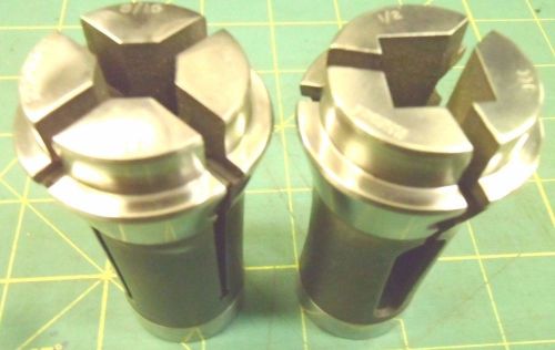 #11C COLLETS 5/16 &amp; 1/2 HARDINGE FOR AUTOMATICS AND SCREW MACHINES (2) #5647