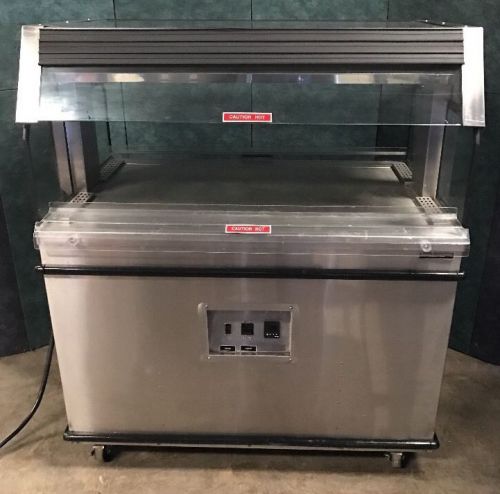 Custom Deli DILW4H Rotisserie Chicken Hot Food Merchandiser Heated Display Case