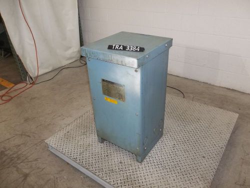 Jefferson 25 kva single phase pri 240/480 volt sec 120/240 transformer (tra3384) for sale