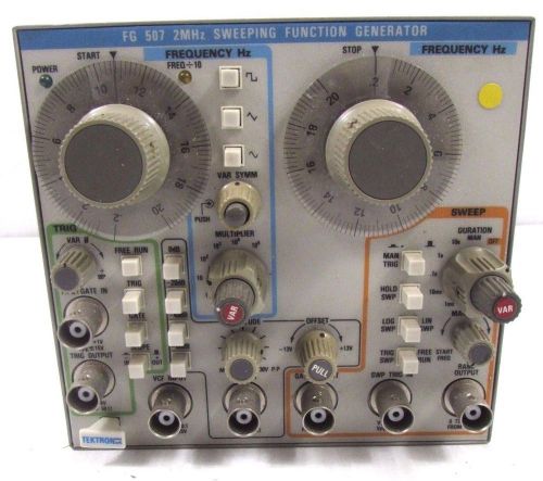 TEKTRONIX FG507 2MHz SWEEPING FUNCTION GENERATOR PLUG IN