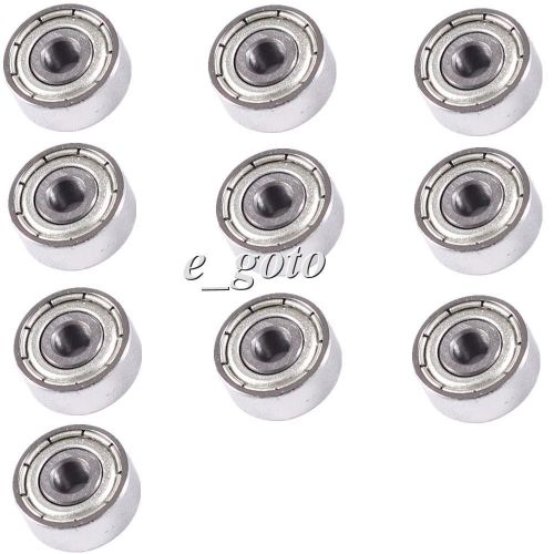 10pcs 623ZZ 3x10x4mm Bearing Miniature Ball Shielded Radial Bearings Silver