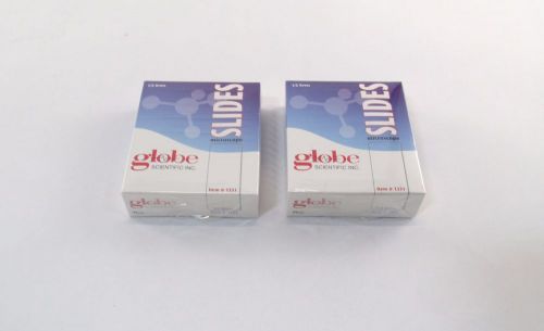 Globe Scientific Microscope Slides Beveled Edge Clipped Corners Plain 144pcs