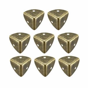 Metal Box Corner Protectors Edge Guard Protector 26x26x26mm Bronze Tone.