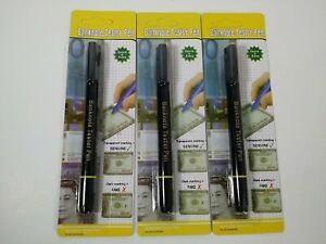 3 Counterfeit Money Detector Test forged US Dollar Banknote Check Pens Markers