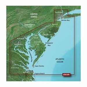 Garmin Bluechart G2 VUS038R New York to Chesapeake Vision MicroSD Card Maps E...