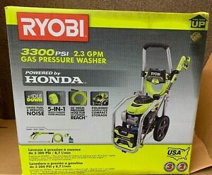 NEW Ryobi RY80942 3300 PSI 2.3 GPM Honda Gas Pressure Washer