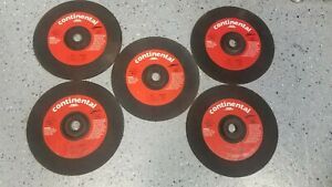 5 CONTINENTAL Magna Cut Type 27  Grade A24S METAL 9 x 1/8 x 7/8 Grinding Wheels