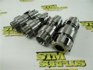 4 NEW ACCUTEK HSK40A ER25 COLLET CHUCKS 3.15&#034; PROJECTION