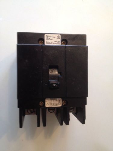 Cutler hammer ghb3035 circuit breaker 35 amp 3 pole 480 volt for sale