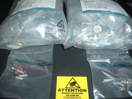 112512 AMPHENOL BNC CRIMP PLUG FACTORY SEALED BAG OF NEW 50 UNITS