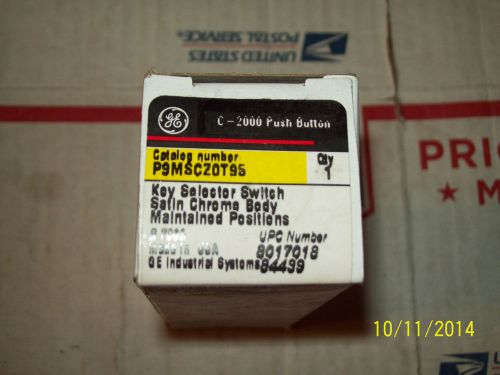 GE  KEYED SELECTOR SWITCH P9MSCZ0T95