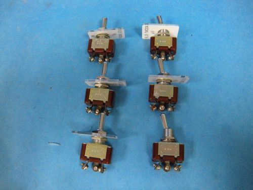 Nihon Kaiheiki S-305T 15A, S-308T Toggle Switch Lot of 6