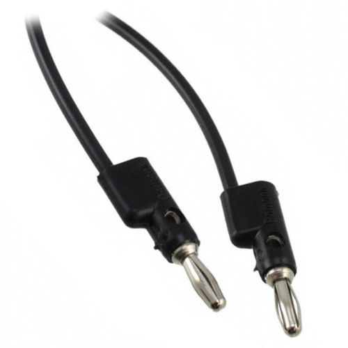 Pomona B-12-0 Stacking Banana Plug Patch Cord, Black 12&#034;