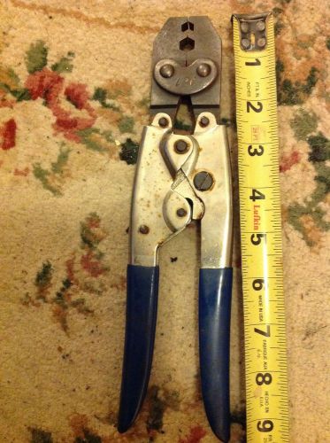 Vintage LRC Coax Ratchet Crimper Heavy Duty Tools Hardware Data Cables Mod. 8851